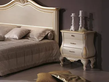 AMELIA - Rectangular solid wood bedside table with drawers by Guerra Vanni - view 2